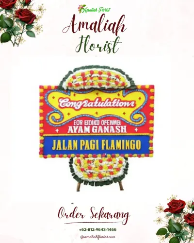Bunga Papan Congratulation di Lengkong Gudang